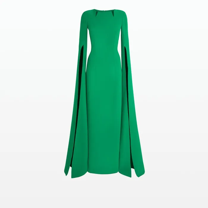 Safiyaa Talin Emerald Long Dress Women Dresses