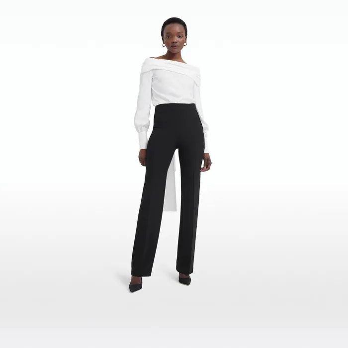 Safiyaa Tilly Ivory Cotton Shirt Women Tops