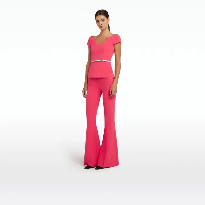 Safiyaa Xena Grenada Top With Embroidered Belt Women Tops