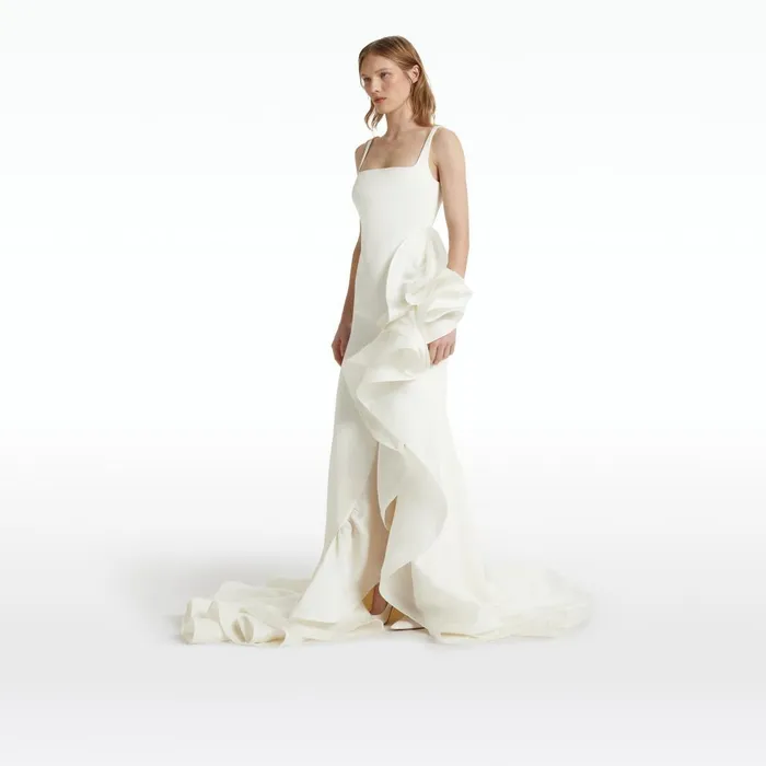 Safiyaa Yana Ivory Long Dress Women Dresses