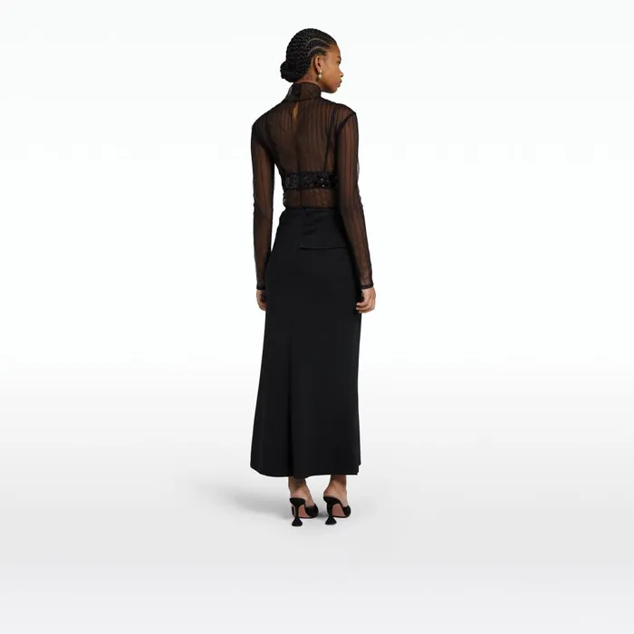 Safiyaa Zenni Black Skirt Women Skirts