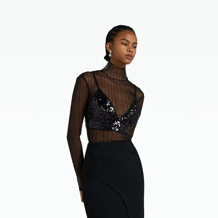 Safiyaa Zenni Black Skirt Women Skirts