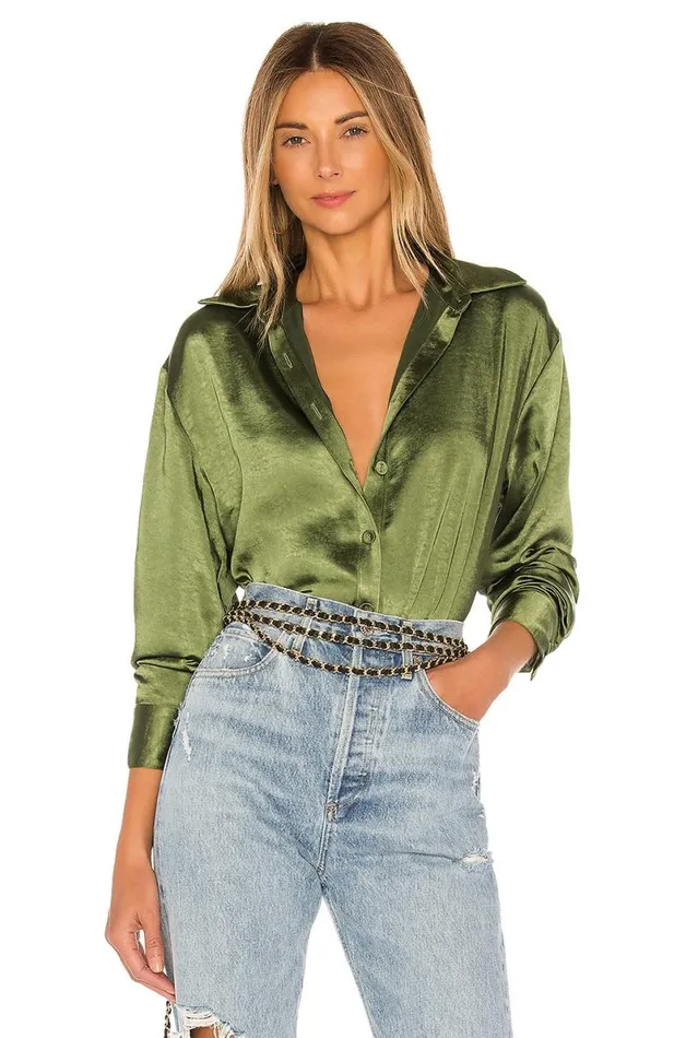 Salina Top Olive Green Women Lovers and Friends Tops