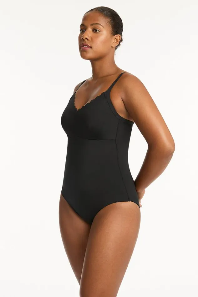 Scallop DDE Bralette One Piece Scallop Women Sea Level One Pieces
