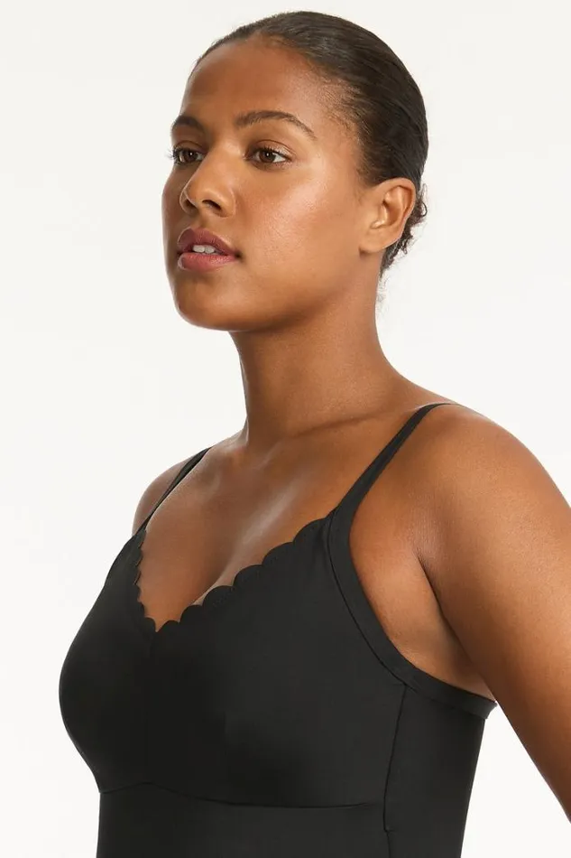 Scallop DDE Bralette One Piece Scallop Women Sea Level One Pieces