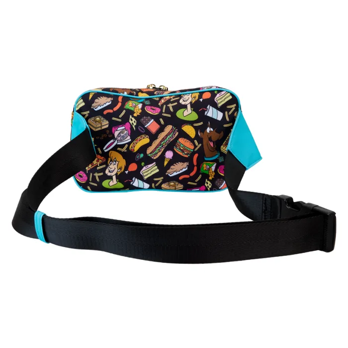 ScoobyDoo Snacks AllOver Print Nylon Belt Bag Unisex Loungefly Bags and Wallets