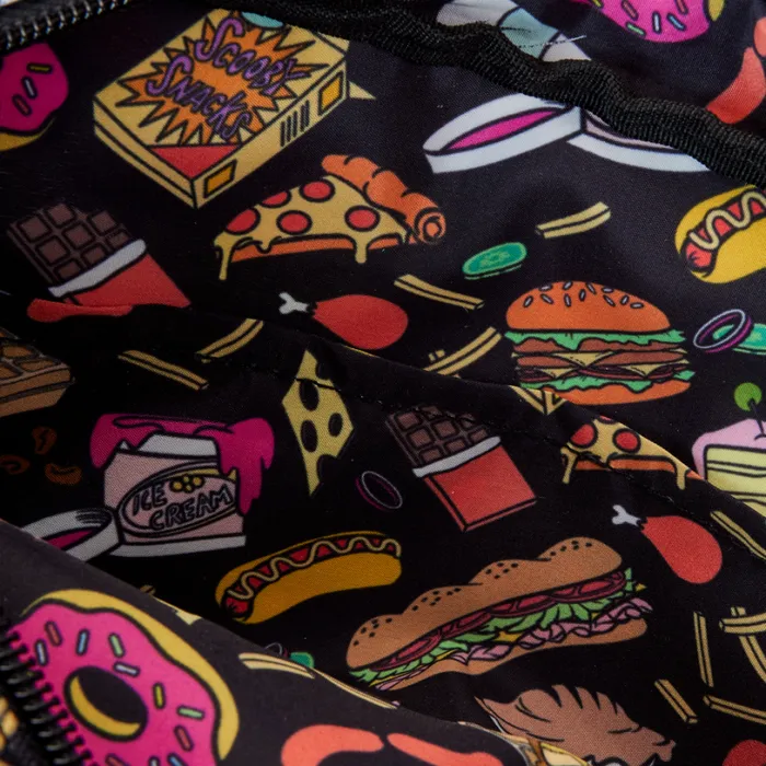 ScoobyDoo Snacks AllOver Print Nylon Belt Bag Unisex Loungefly Bags and Wallets