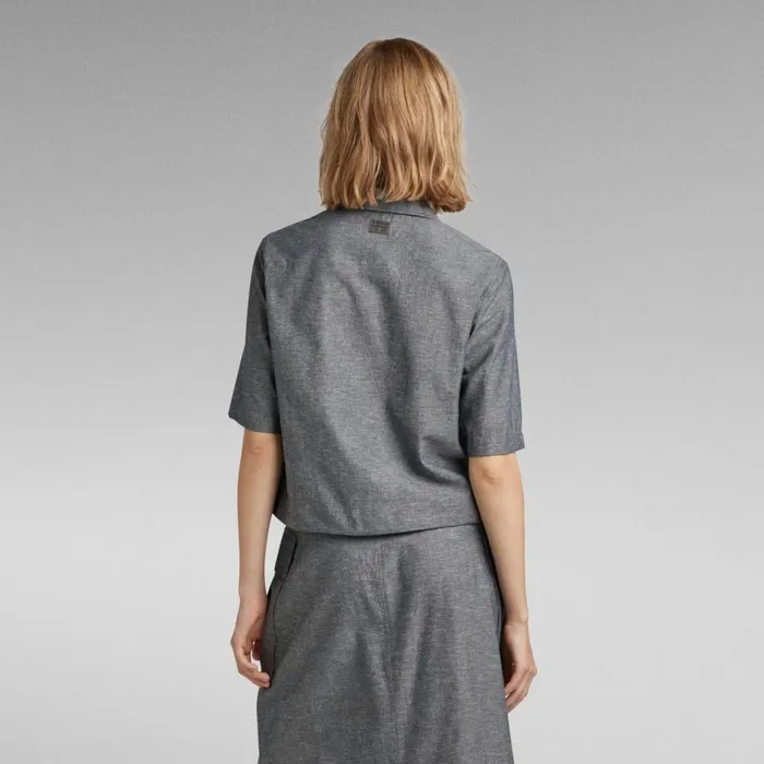 Shirts and Blouses Women GStar RAW 2 Pocket Cropped Shirt Salutemilk