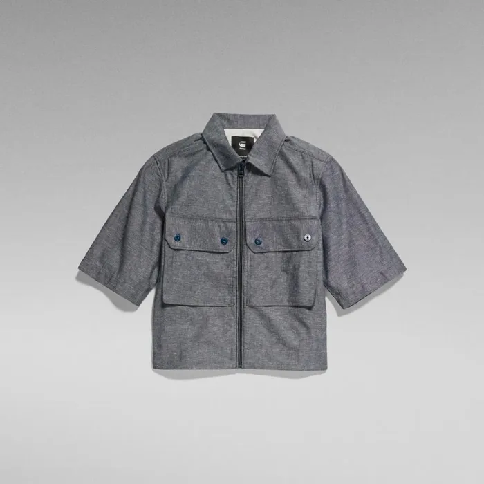 Shirts and Blouses Women GStar RAW 2 Pocket Cropped Shirt Salutemilk