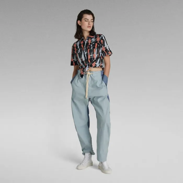 Shirts and Blouses Women GStar RAW Officer TShirt Iceberg Green Figures 32