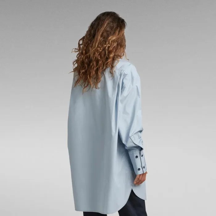Shirts and Blouses Women GStar RAW Oversized Boyfriend Shirt Faze Blue