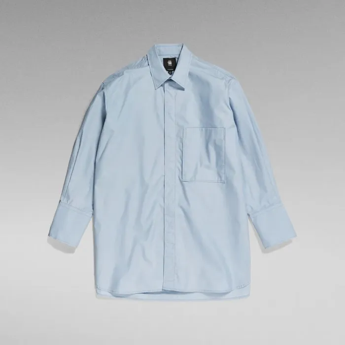 Shirts and Blouses Women GStar RAW Oversized Boyfriend Shirt Faze Blue