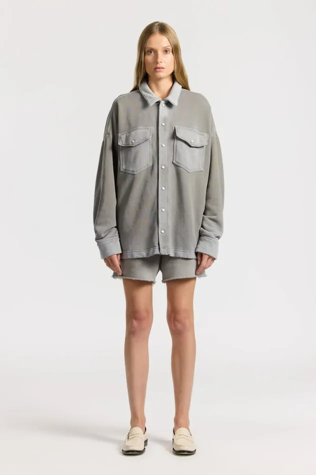 Shirts Men COTTON CITIZEN Boston Buttondown Vintage Cement Shirts Men COTTON CITIZEN Boston Buttondown Vintage Cement