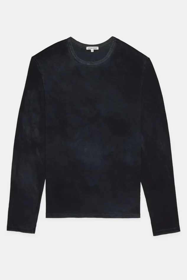 Shirts Men COTTON CITIZEN Classic Crew Long Sleeve Shirt Vintage Black Shirts Men COTTON CITIZEN Classic Crew Long Sleeve Shirt Vintage Black