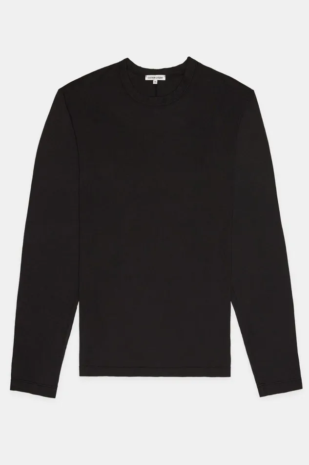 Shirts Men COTTON CITIZEN Prince Long Sleeve Shirt Jet Black Shirts Men COTTON CITIZEN Prince Long Sleeve Shirt Jet Black
