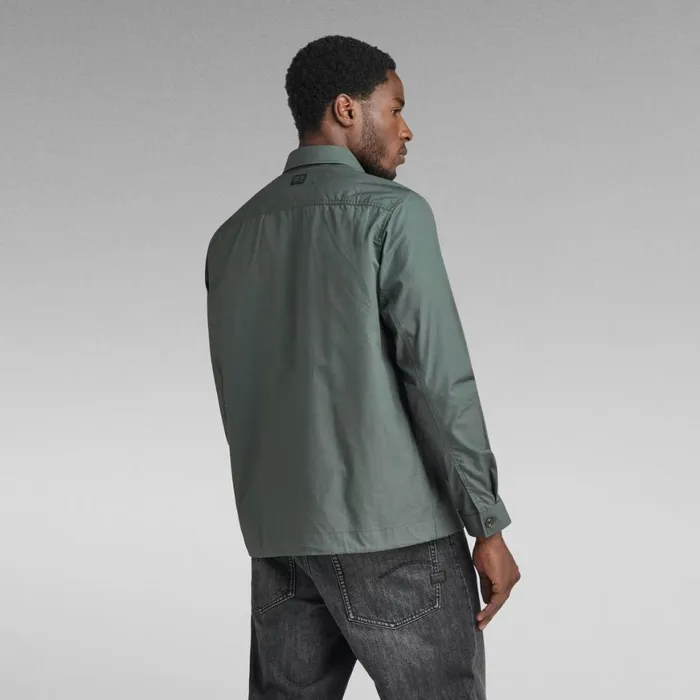 Shirts Men GStar RAW Anorak Relaxed Shirt Graphite