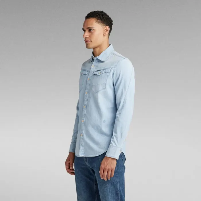 Shirts Men GStar RAW Arc 3D Slim Shirt Light Aged