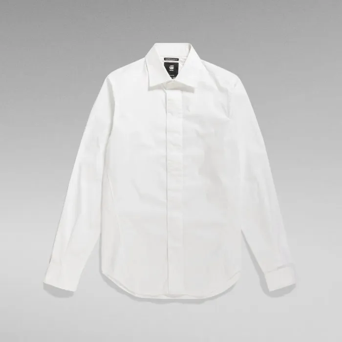 Shirts Men GStar RAW Formal Super Slim Shirt White