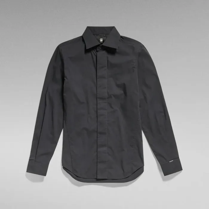 Shirts Men GStar RAW Formal Superslim Shirt Dark Black