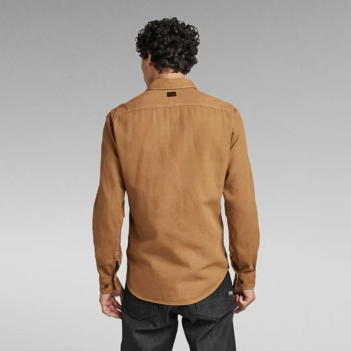 Shirts Men GStar RAW Marine Slim Shirt Oxide Ocre