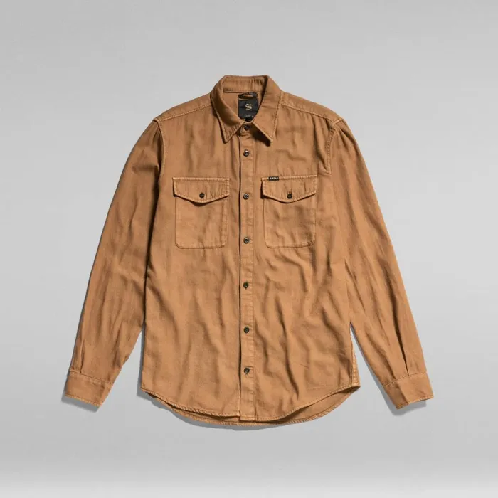 Shirts Men GStar RAW Marine Slim Shirt Oxide Ocre