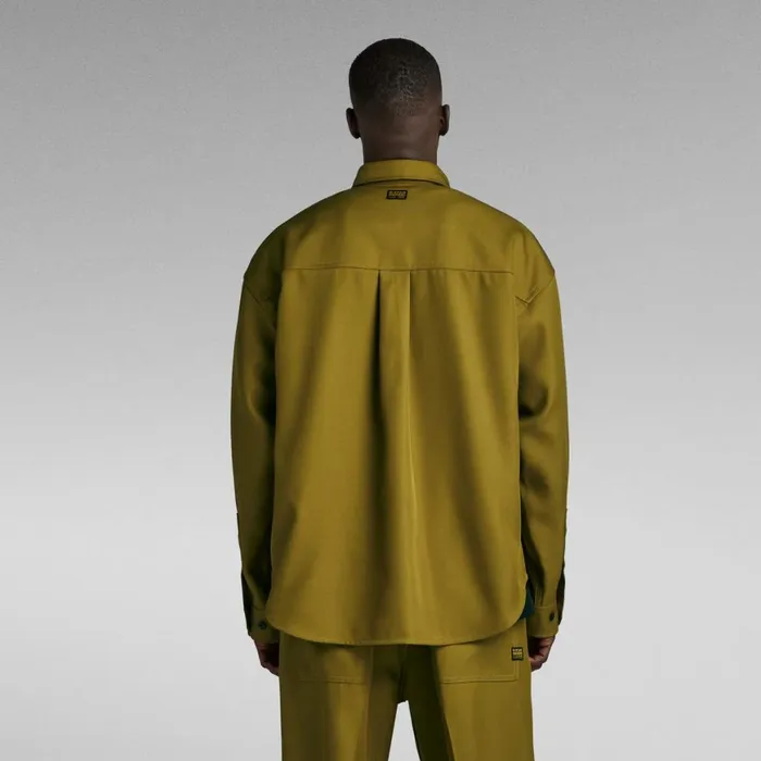 Shirts Men GStar RAW TP Button Down Oversized Shirt Tobacco