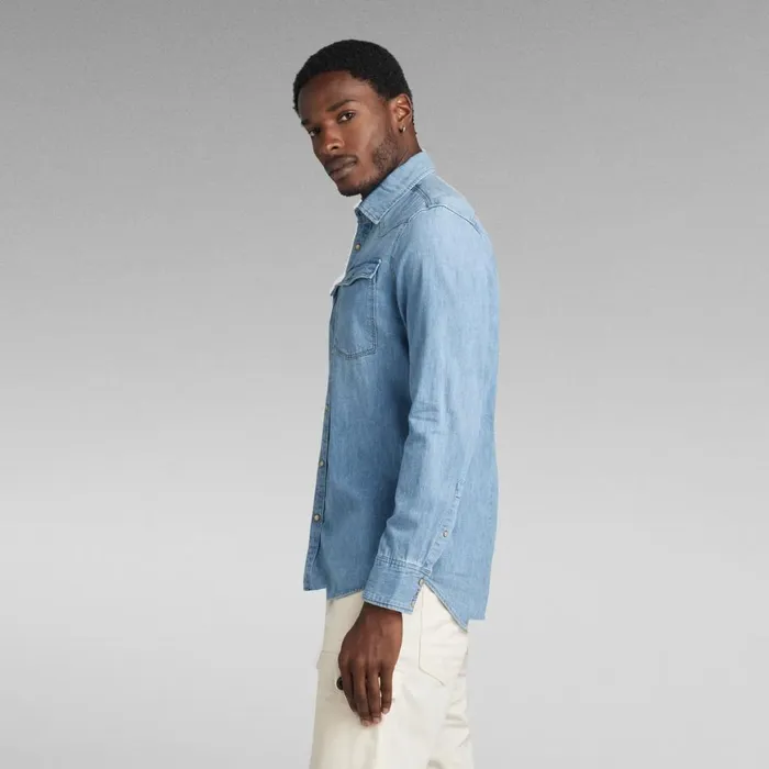 Shirts Men GStar RAW Unisex 3301 Slim Shirt Medium Aged