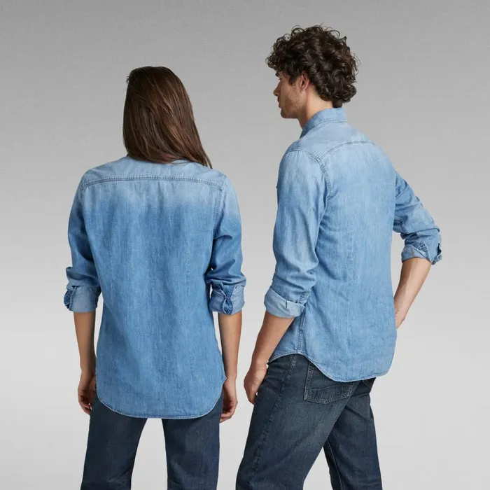 Shirts Men GStar RAW Unisex 3301 Slim Shirt Medium Aged