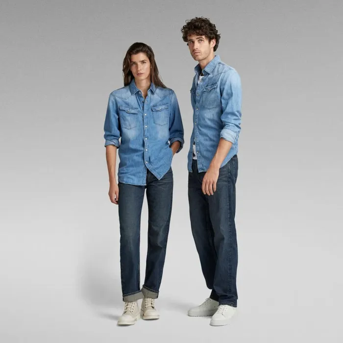 Shirts Men GStar RAW Unisex 3301 Slim Shirt Medium Aged