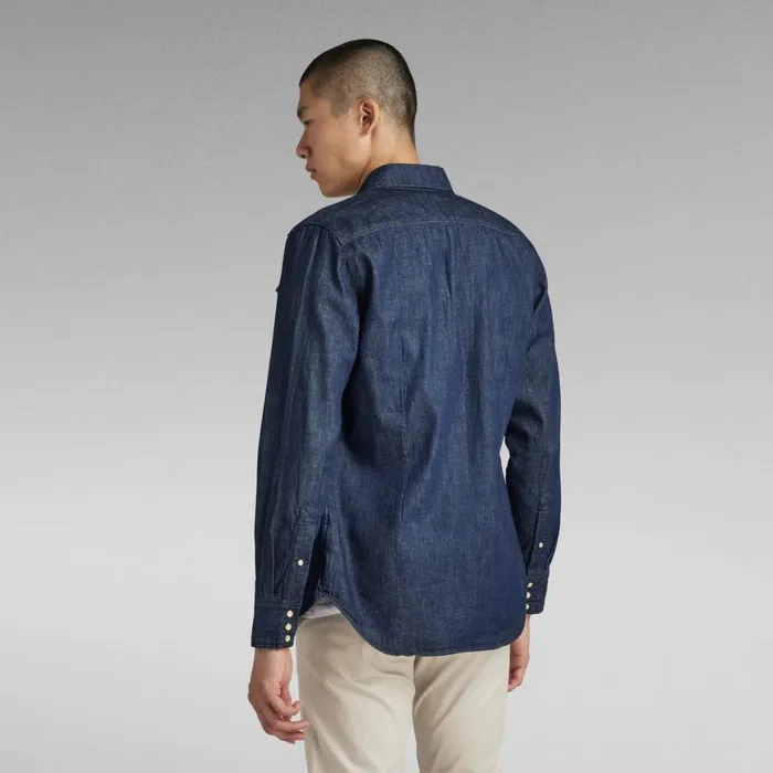 Shirts Men GStar RAW Unisex 3301 Slim Shirt Rinsed