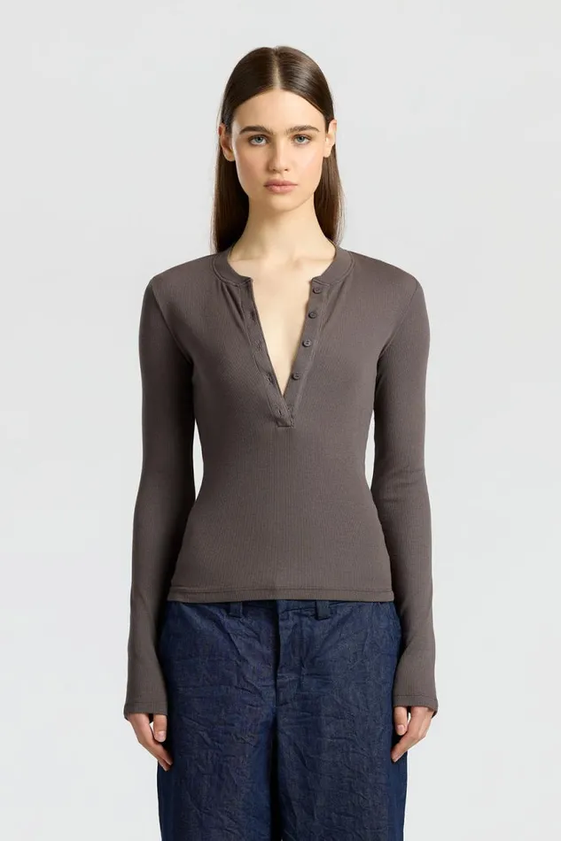 Shirts Women COTTON CITIZEN Verona Henley Stone