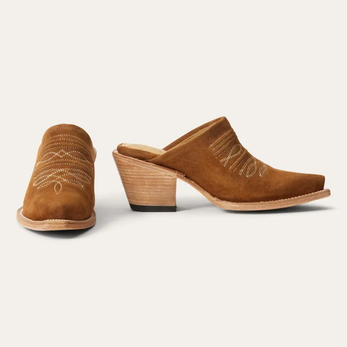 Shorties Women Stetson Reed Western Mules Brown