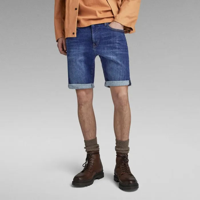 Shorts Men GStar RAW 3301 Slim Denim Shorts Medium Aged