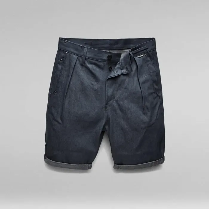 Shorts Men GStar RAW Pleated Relaxed Chino Shorts Raw Denim