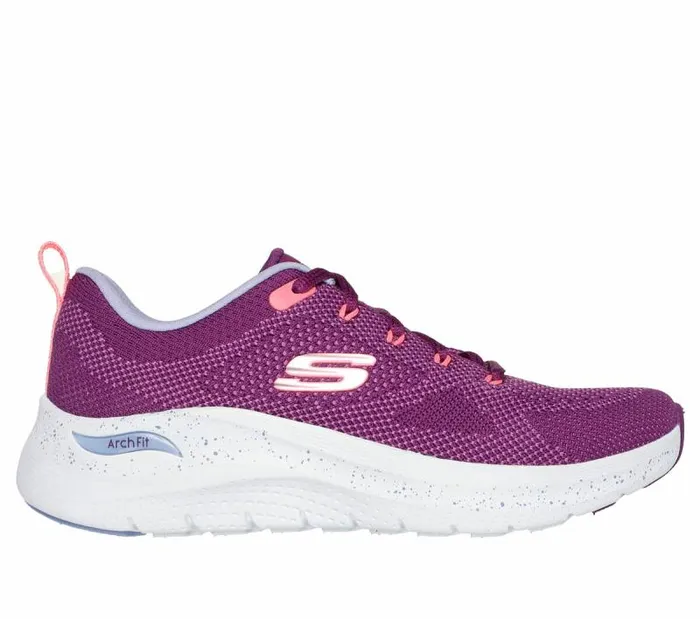 Skechers Arch Fit 20 8211 Fast Paced Purple Multi Women Athletic Sneakers