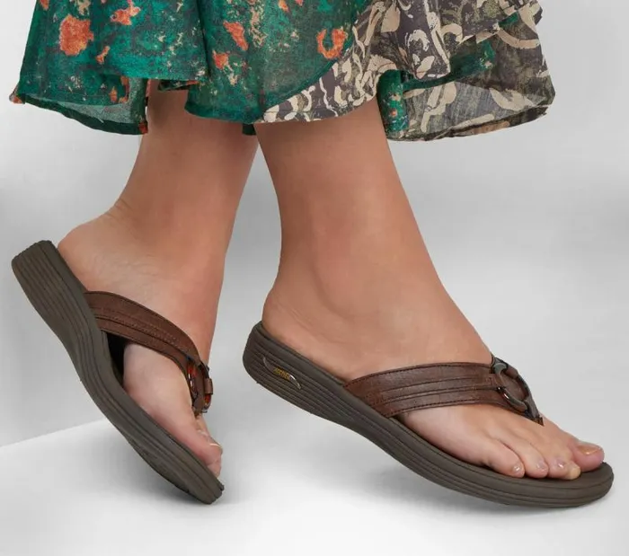 Skechers Arch Fit Maui 8211 Summer Fun Brown Women Sandals Skechers Arch Fit Maui 8211 Summer Fun Brown Women Sandals