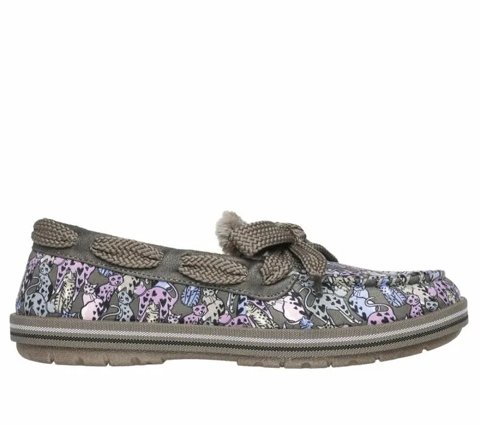 Skechers BOBS Too Cozy 8211 Cats Meow Taupe Multi Women SlipOns