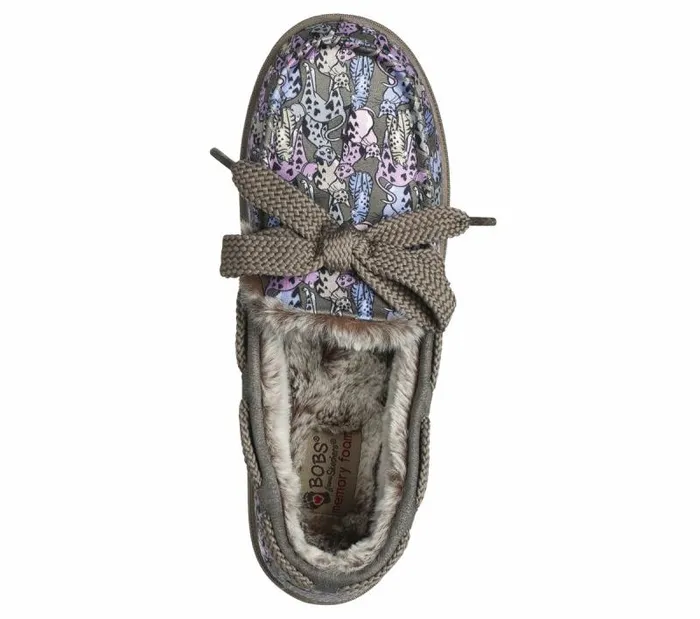 Skechers BOBS Too Cozy 8211 Cats Meow Taupe Multi Women SlipOns