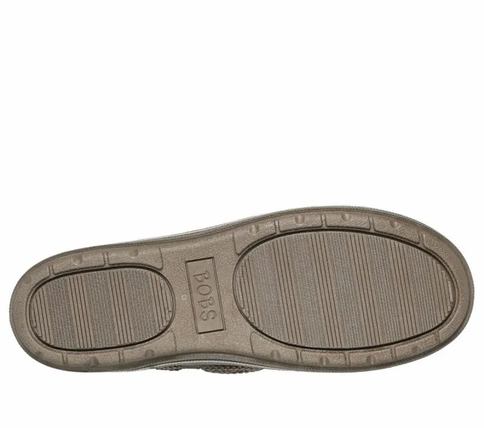 Skechers BOBS Too Cozy 8211 Cats Meow Taupe Multi Women SlipOns