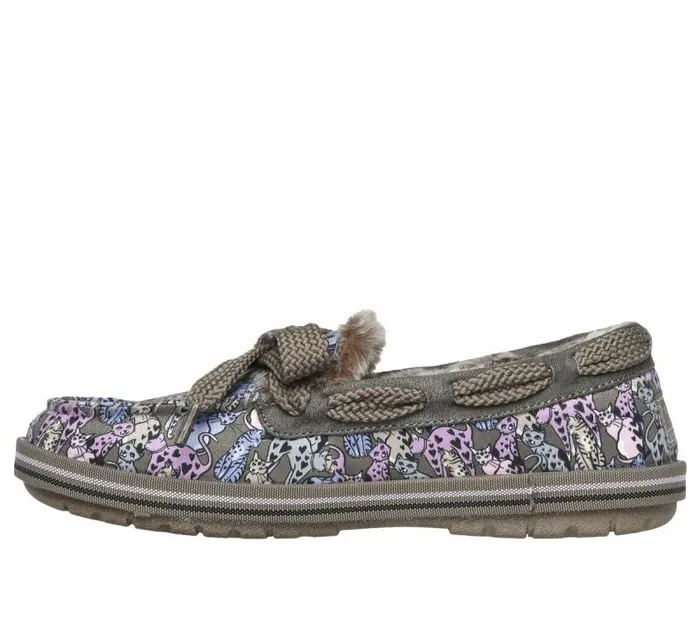 Skechers BOBS Too Cozy 8211 Cats Meow Taupe Multi Women SlipOns