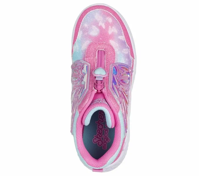 Skechers Dream Racer 8211 Butterfly Express Pink Turquoise Kids Athletic Shoes and Sneakers Skechers Dream Racer 8211 Butterfly Express Pink Turquoise Kids Athletic Shoes and Sneakers