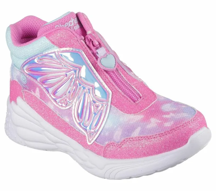 Skechers Dream Racer 8211 Butterfly Express Pink Turquoise Kids Athletic Shoes and Sneakers Skechers Dream Racer 8211 Butterfly Express Pink Turquoise Kids Athletic Shoes and Sneakers