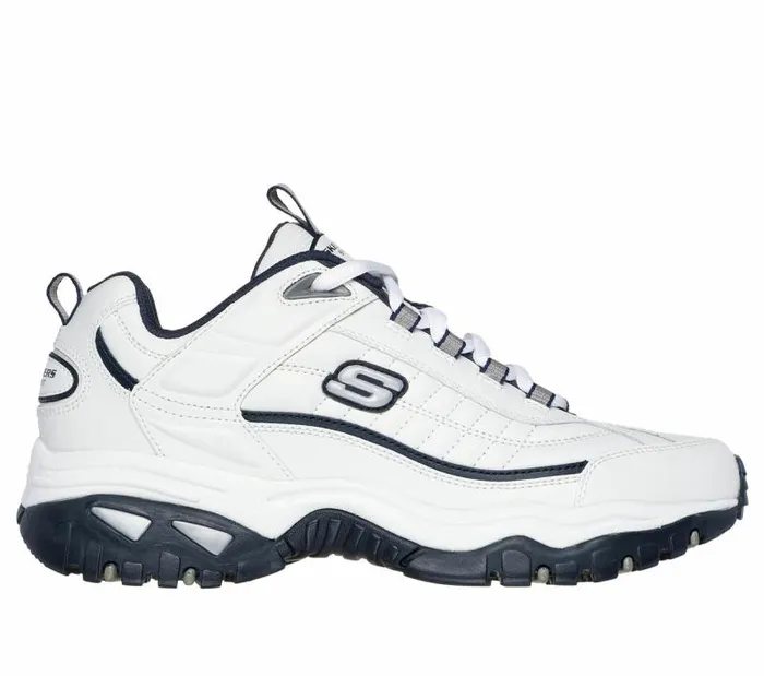 Skechers Energy 8211 After Burn White Navy Men Athletic Sneakers