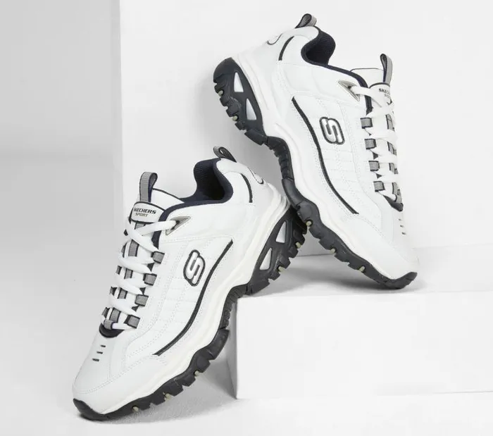 Skechers Energy 8211 After Burn White Navy Men Athletic Sneakers Skechers Energy 8211 After Burn White Navy Men Athletic Sneakers