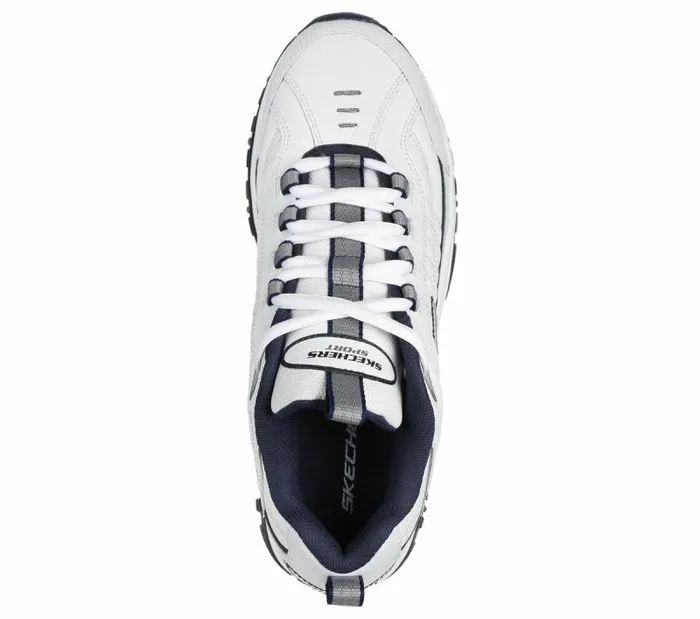 Skechers Energy 8211 After Burn White Navy Men Athletic Sneakers Skechers Energy 8211 After Burn White Navy Men Athletic Sneakers