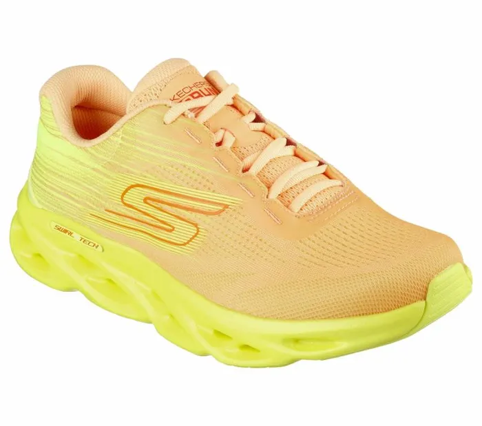 Skechers GO RUN Swirl Tech Speed 8211 Ultimate Stride Orange Yellow Women Athletic Sneakers