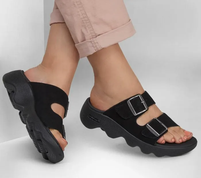 Skechers GO WALK Massage Fit 8211 Immerse Black Women Sandals