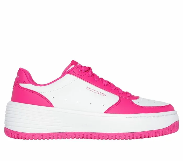Skechers Grand 92 8211 Steady Winning White Hot Pink Women Casual Sneakers