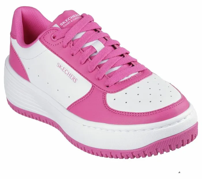 Skechers Grand 92 8211 Steady Winning White Hot Pink Women Casual Sneakers Skechers Grand 92 8211 Steady Winning White Hot Pink Women Casual Sneakers