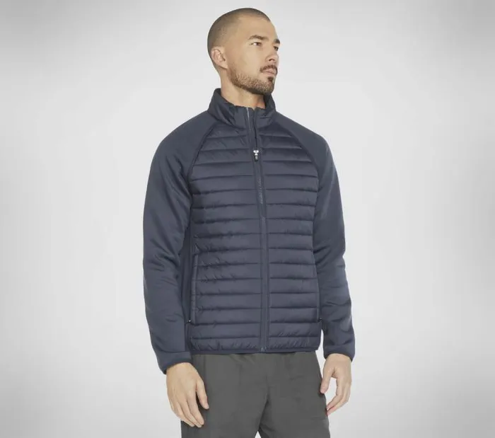 Skechers Hybrid Jacket 20 Charcoal Navy Men Tops
